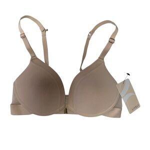 LIVELY toasted almond 32B front close Wirefree lightly padded bra 47675 NWT